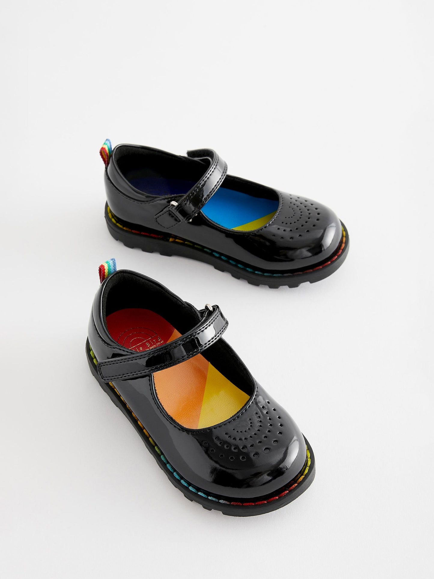Little Bird by Jools Oliver Black Younger Patent Mary Jane Shoes image 1