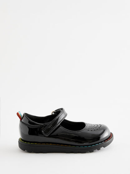 Little Bird by Jools Oliver Black Younger Patent Mary Jane Shoes image 2
