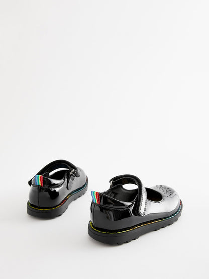 Little Bird by Jools Oliver Black Younger Patent Mary Jane Shoes image 4