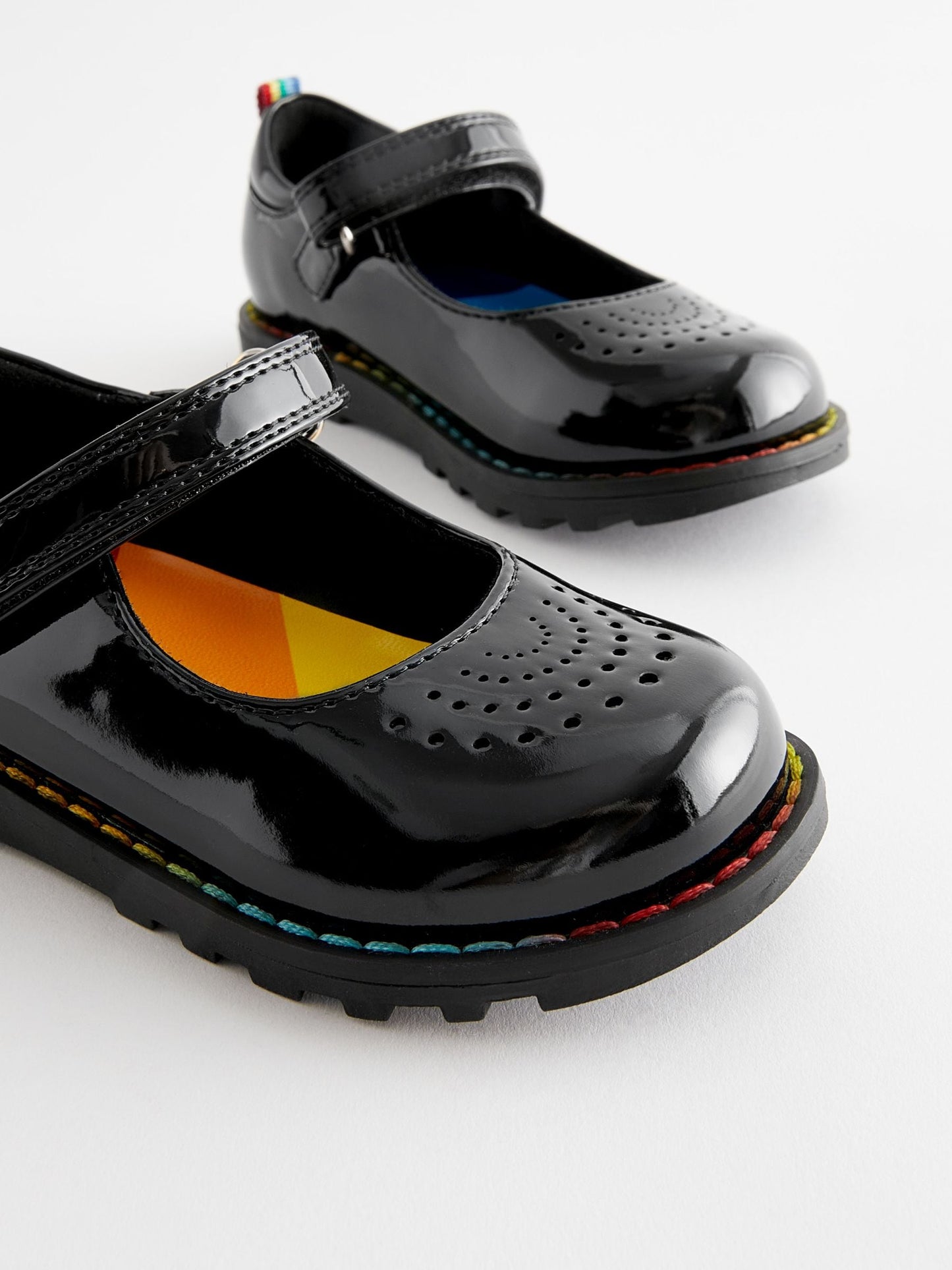 Little Bird by Jools Oliver Black Younger Patent Mary Jane Shoes image 5