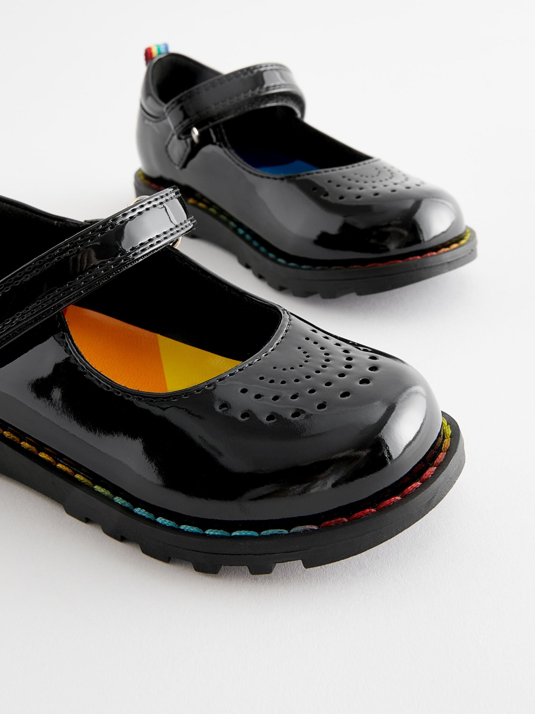 Little Bird by Jools Oliver Black Younger Patent Mary Jane Shoes image 5