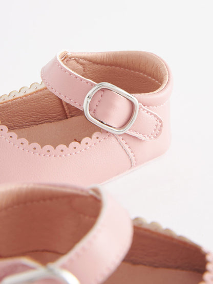 Pink Mary Jane Baby Shoes (0-24mths)