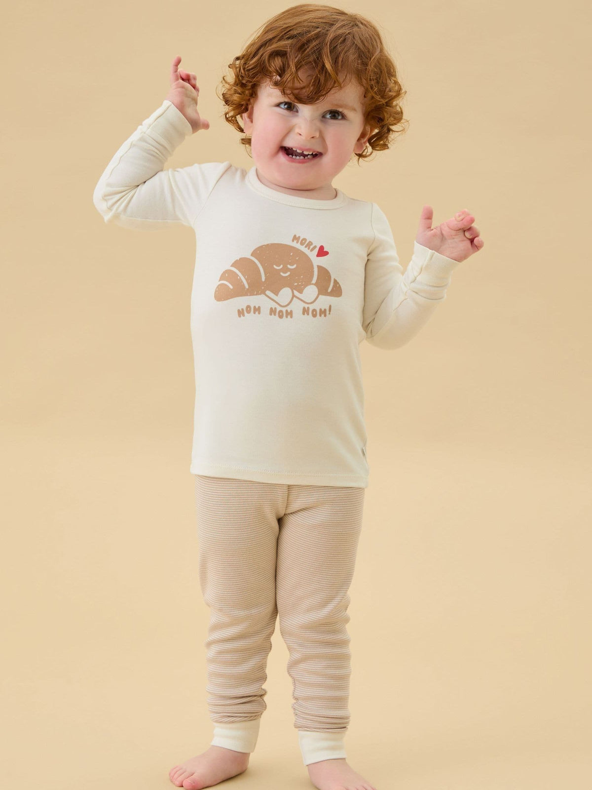 MORI Cream Brunch Club Supersoft Placement Pyjamas Set - image 1