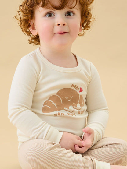 MORI Cream Brunch Club Supersoft Placement Pyjamas Set - image 3