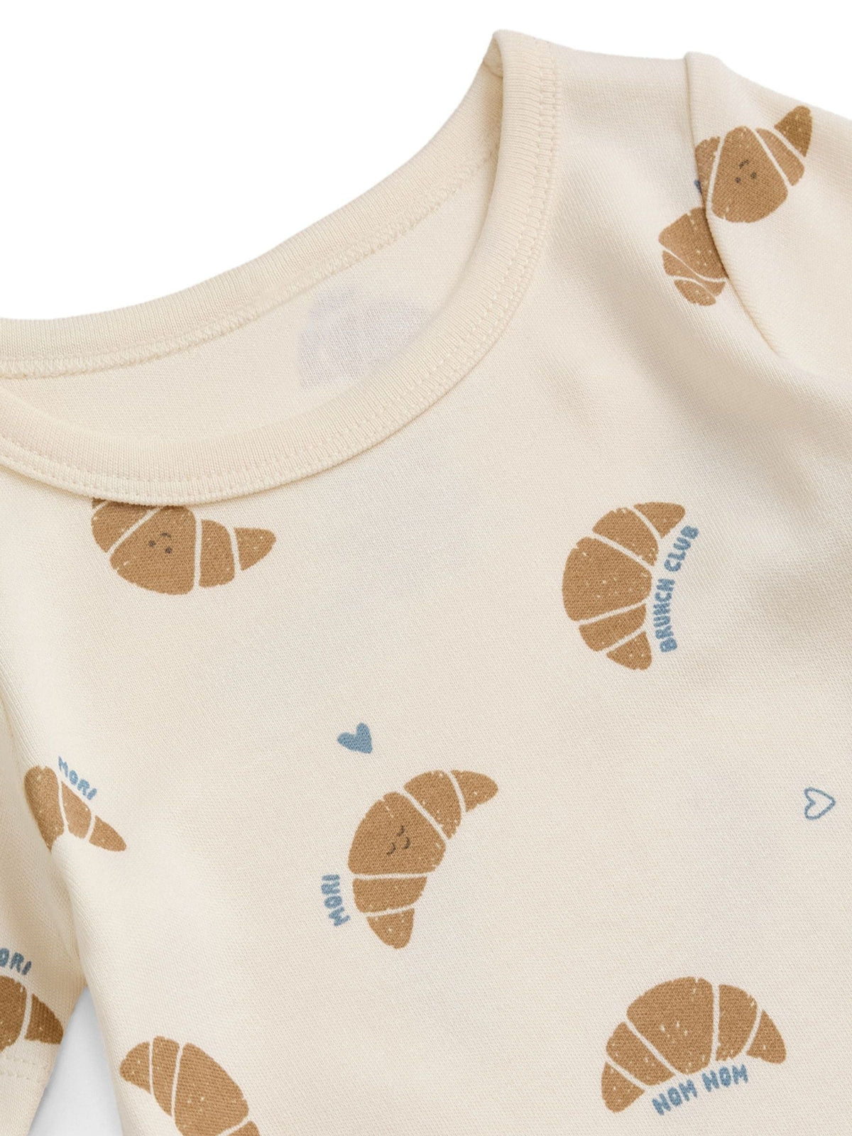 MORI Cream Brunch Club Supersoft Short Sleeve Pyjamas - image 2