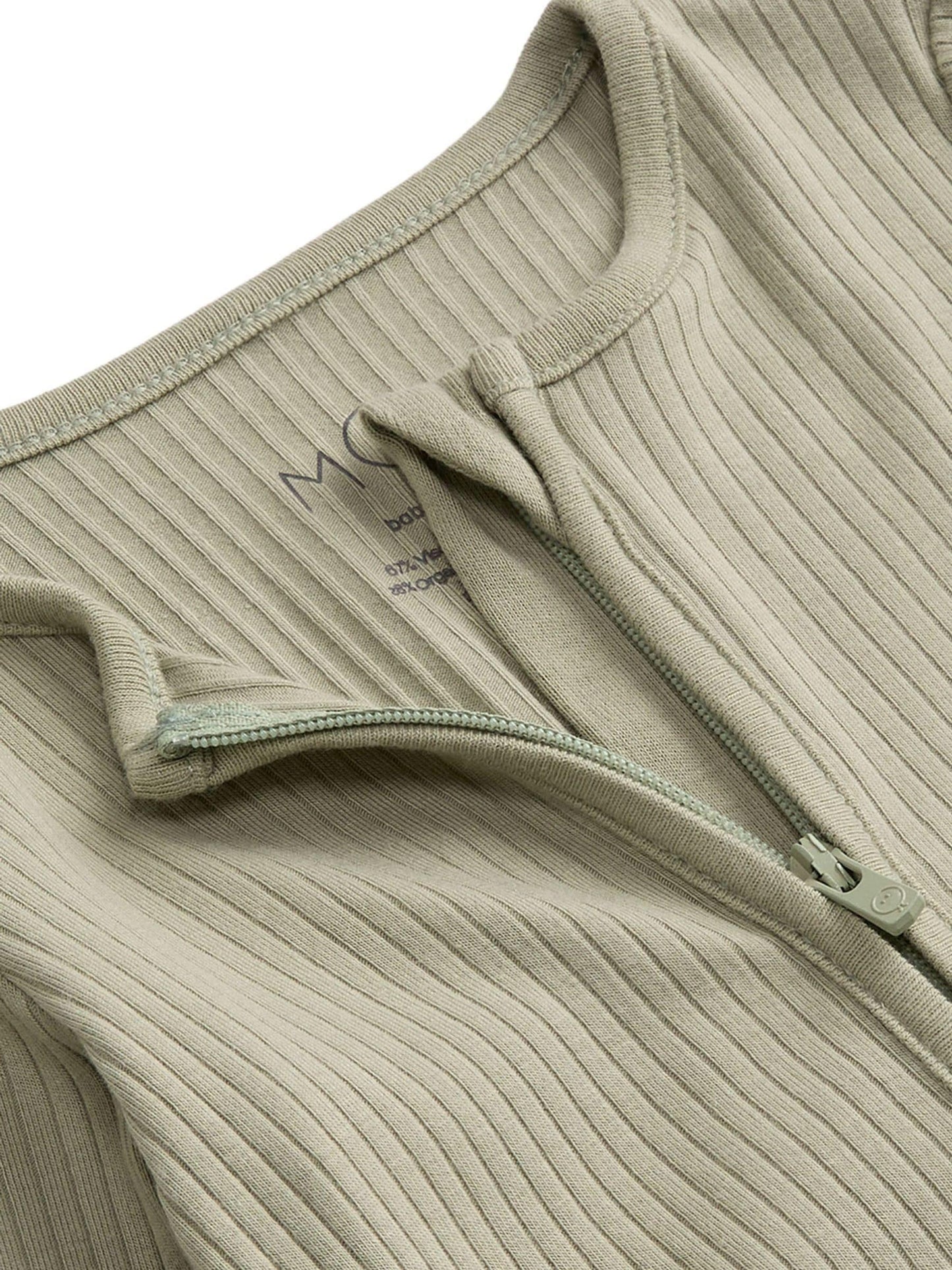MORI Green Stretch Supersoft 2 Way Zip Sleepsuit image 4