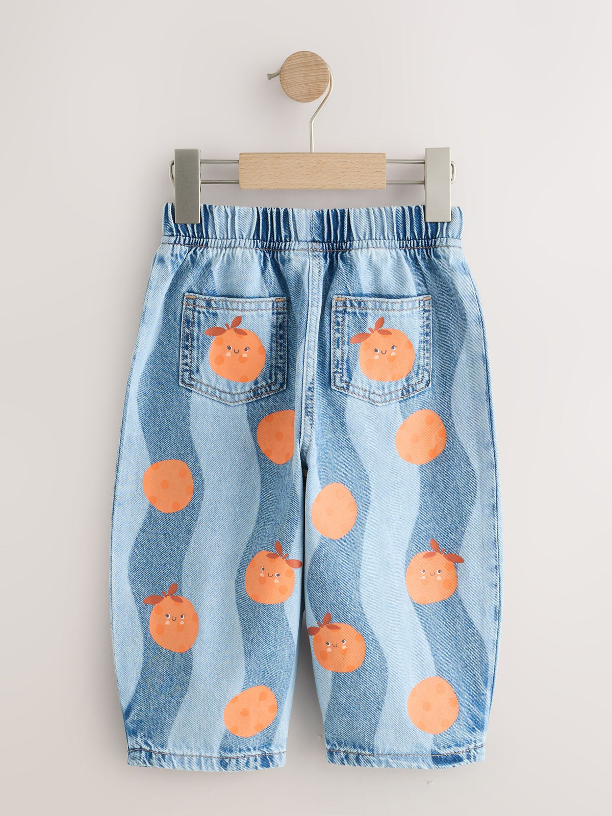Denim Orange Printed Jeans (3mths-7yrs) - image 2