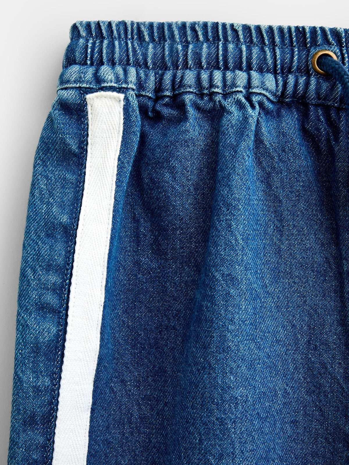 JoJo Maman Bébé Blue Denim Stripe Straight Leg Jeans - image 3