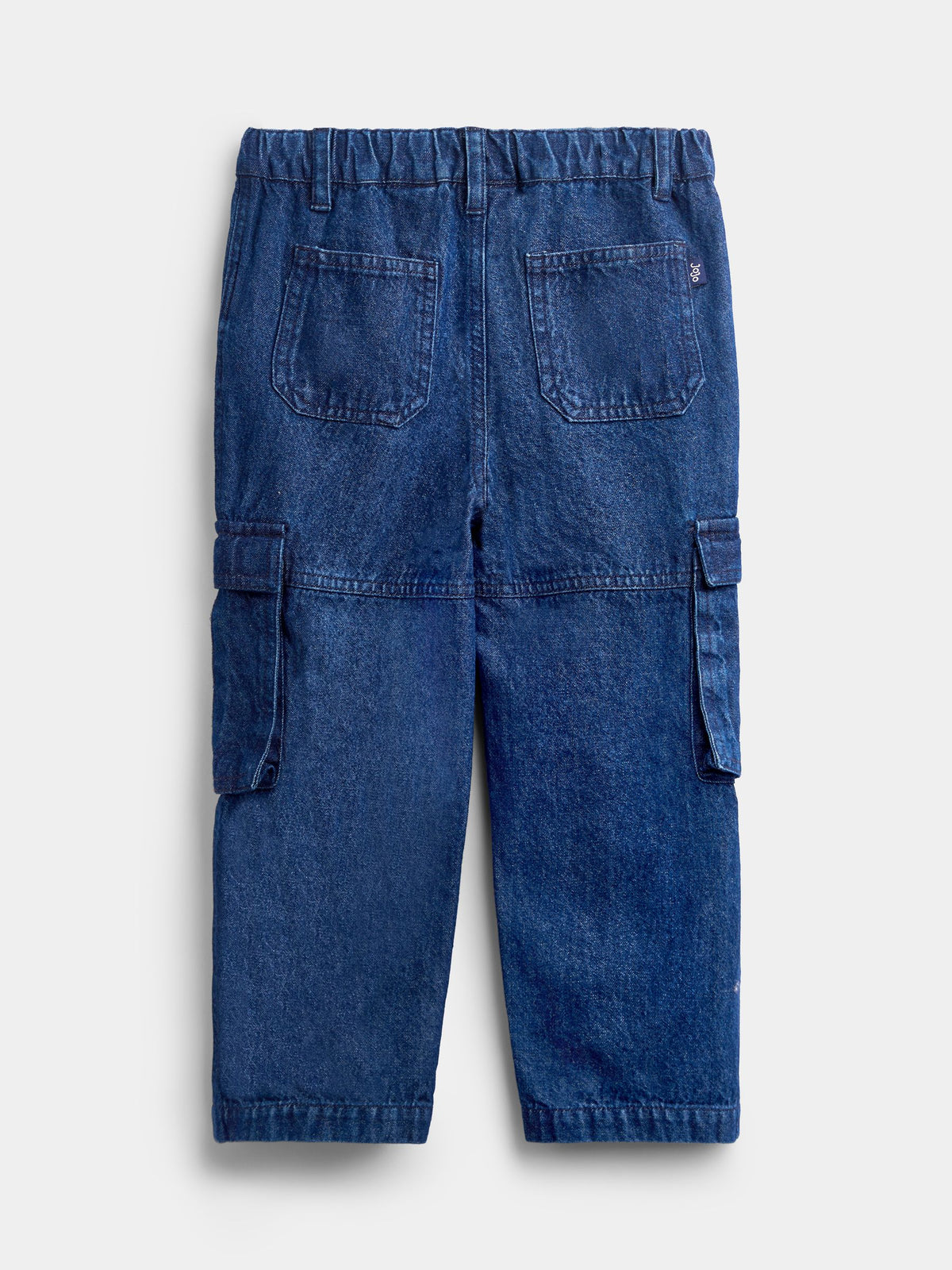JoJo Maman Bébé Denim Blue Cargo Jeans - image 2