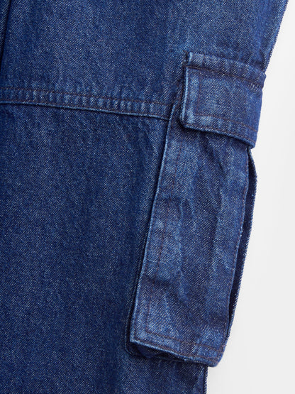 JoJo Maman Bébé Denim Blue Cargo Jeans - image 4