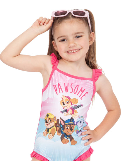 Character Pink Paw Patrol Pawsome Group Swimsuit image 3