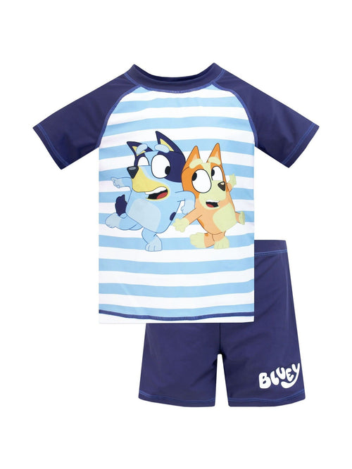 Character Blue Bluey Blue Stripe Swimsuit image 1