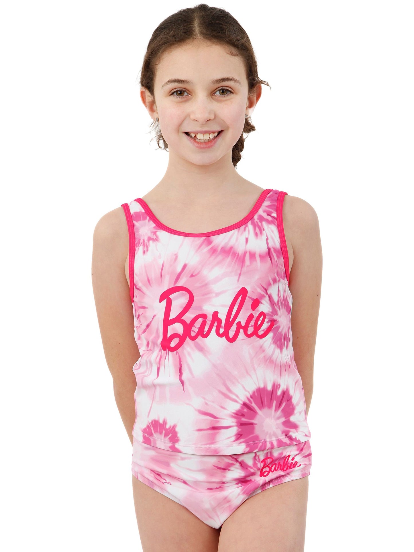 Character Pink Barbie Tankini Pink Tie Dye Set image 7