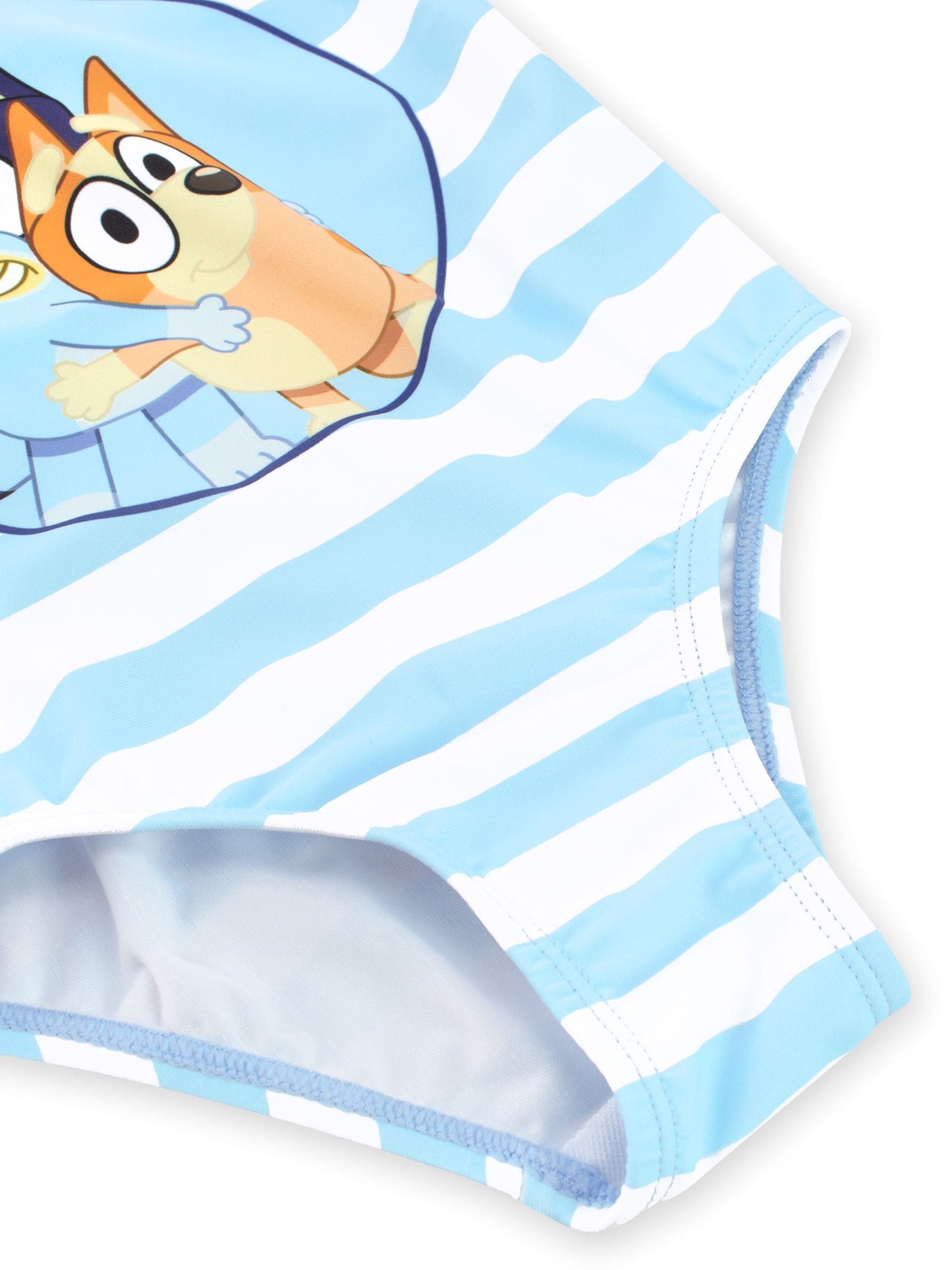 Character Blue Bluey Stripe Frill And Bow Swimsuit image 3