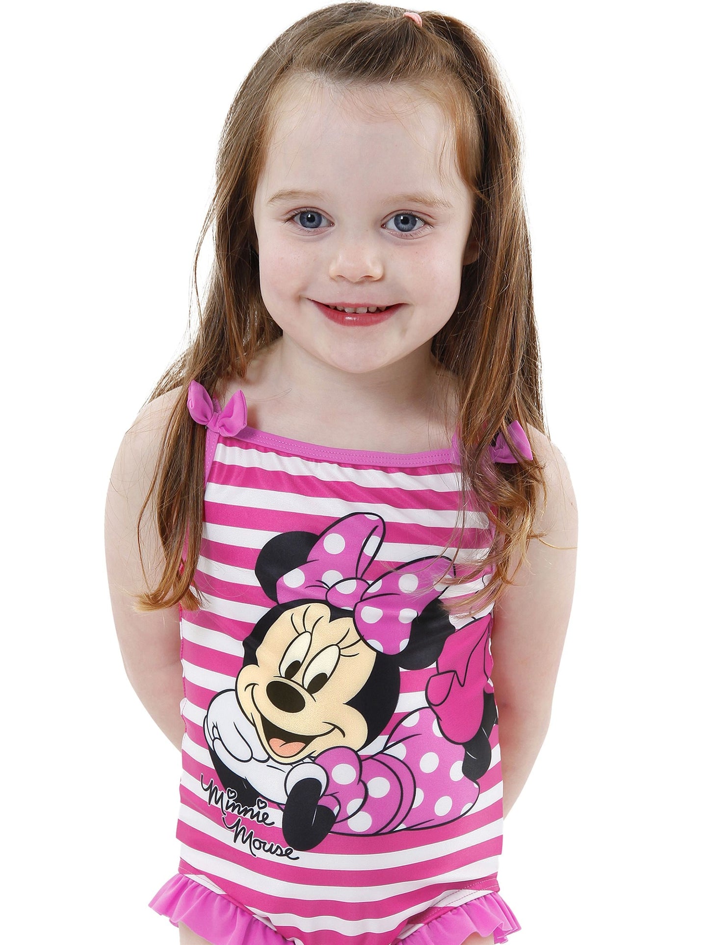 Character Pink Minnie Mouse Swimsuit  Pink Stripe Minnie image 3