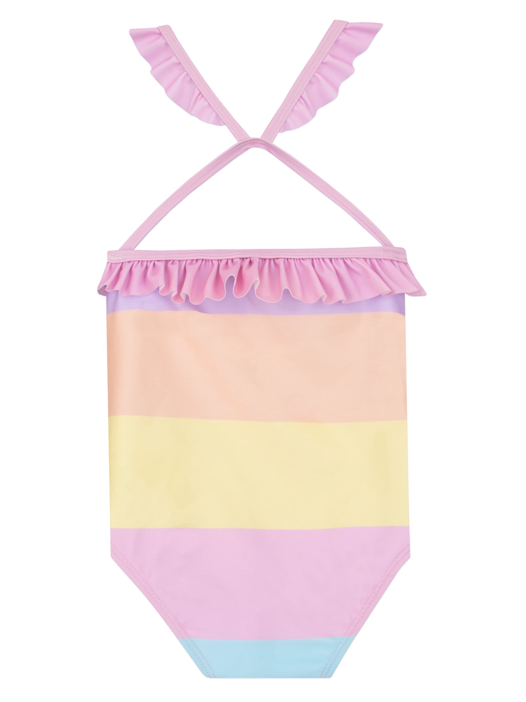 Character Pink Pattern Swimsuit Pastel Stripes image 2