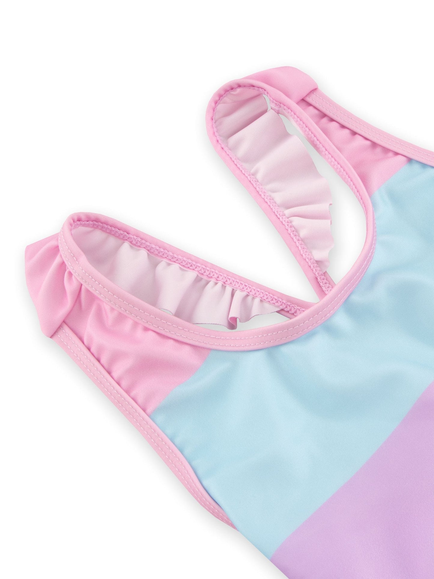 Character Pink Pattern Swimsuit Pastel Stripes image 3