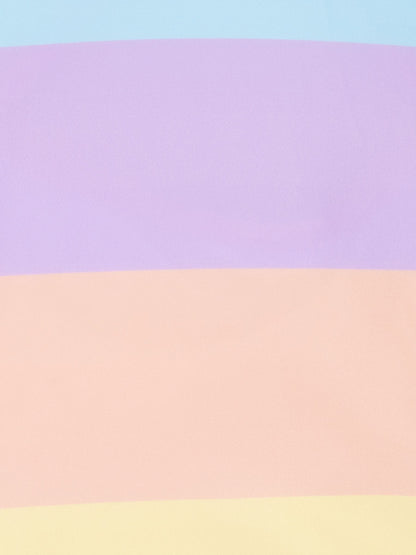 Character Pink Pattern Swimsuit Pastel Stripes image 4
