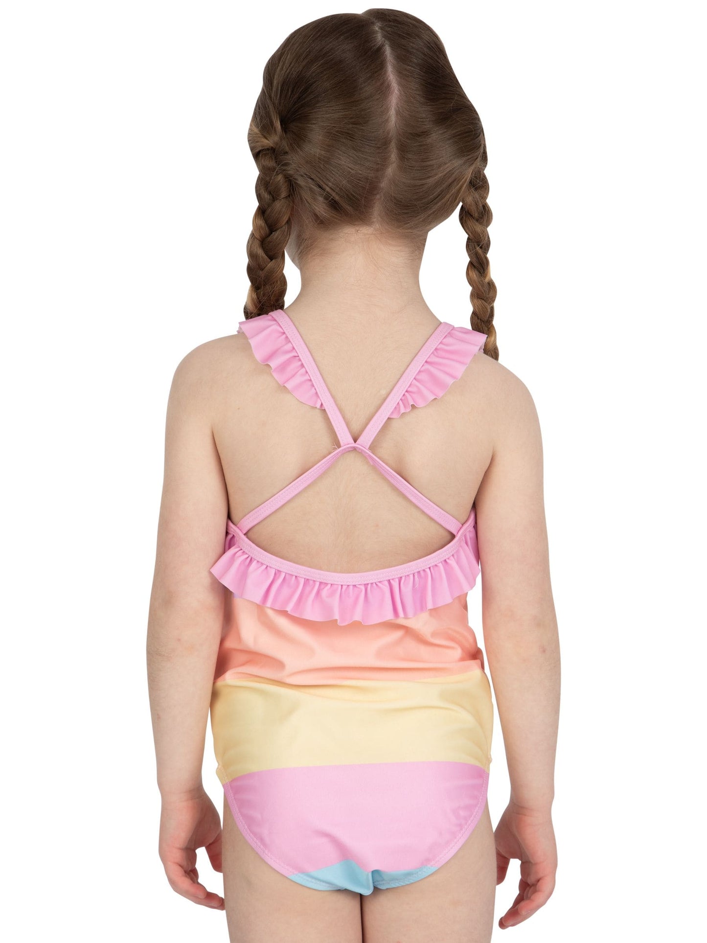 Character Pink Pattern Swimsuit Pastel Stripes image 6