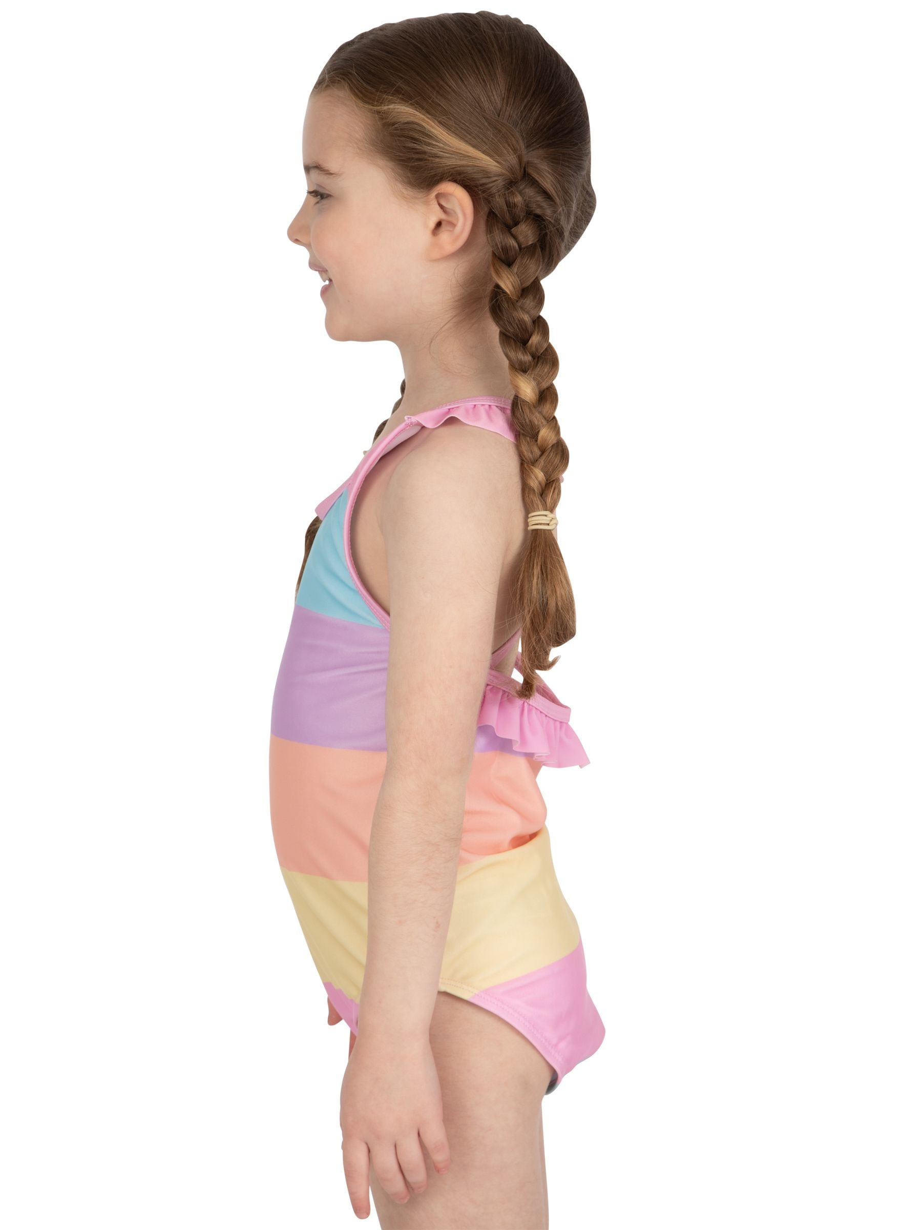 Character Pink Pattern Swimsuit Pastel Stripes image 7