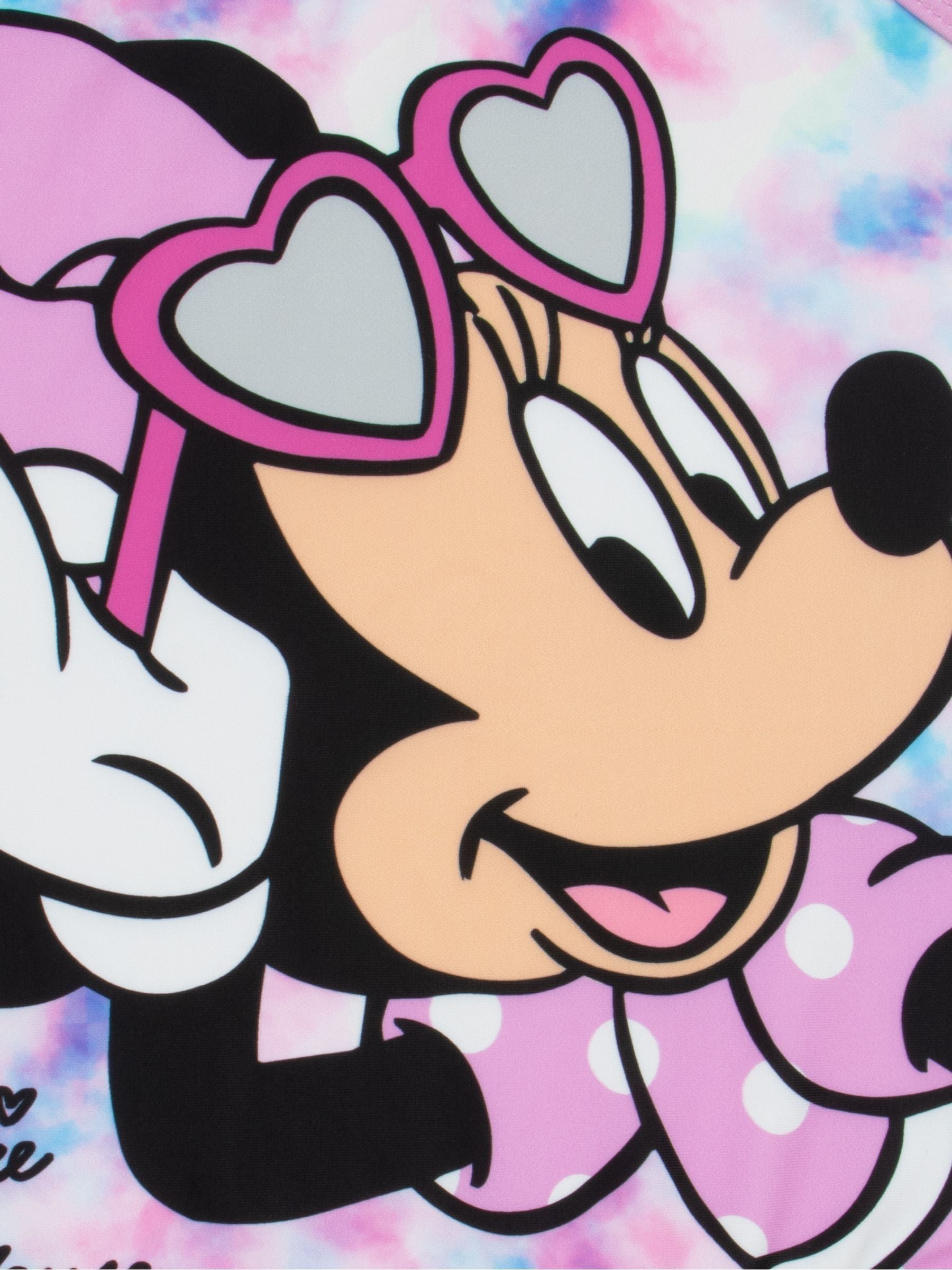Character Purple Minnie Mouse Swimsuit Tye Dye image 3