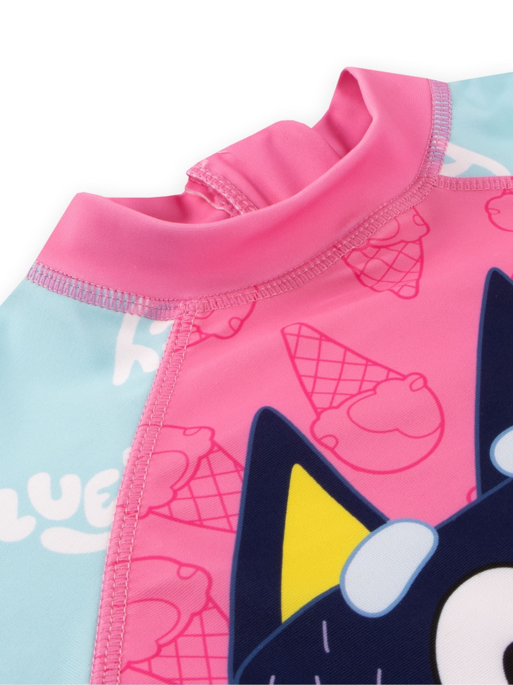 Character Pink Bluey Surfsuit Family Swimsuit image 3