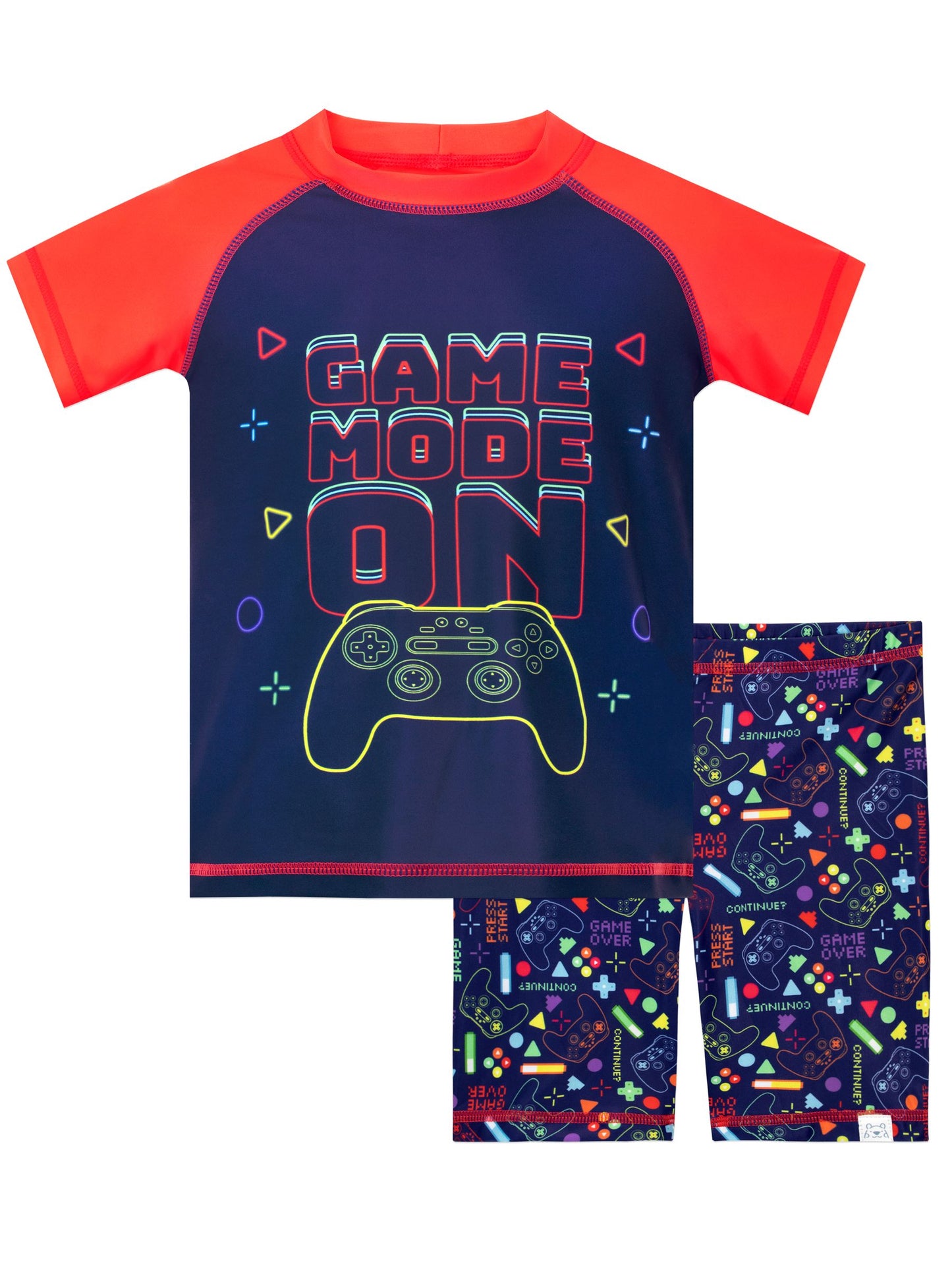 Character Blue Gaming Game Mode On Swimsuit image 1