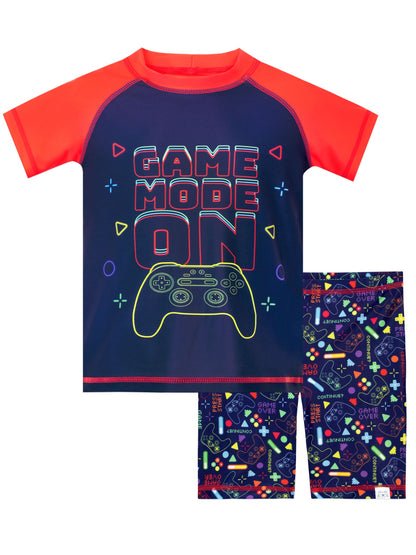 Character Blue Gaming Game Mode On Swimsuit image 1