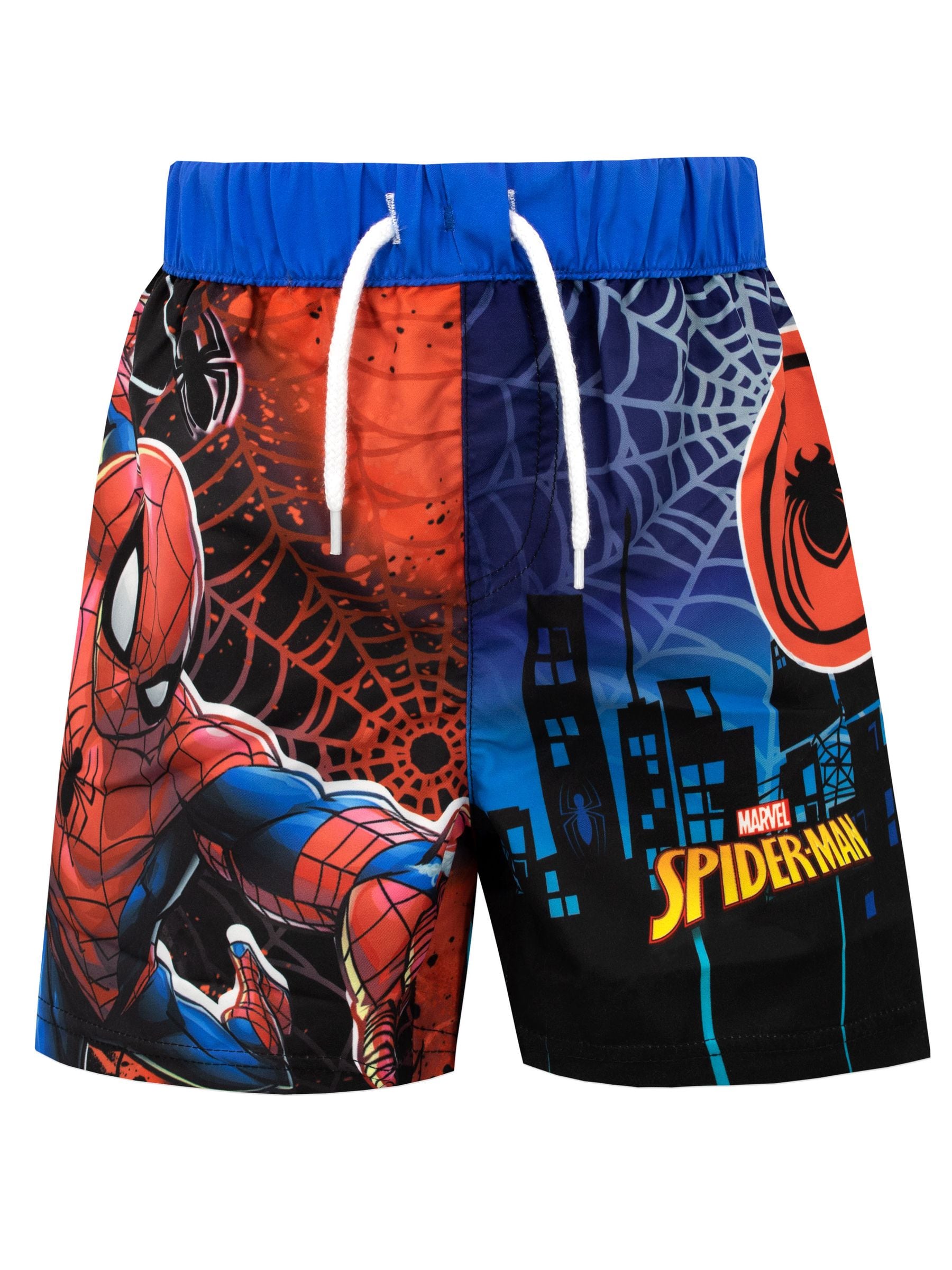 Character Blue Spiderman Spiderman Logo Swim Shorts image 1