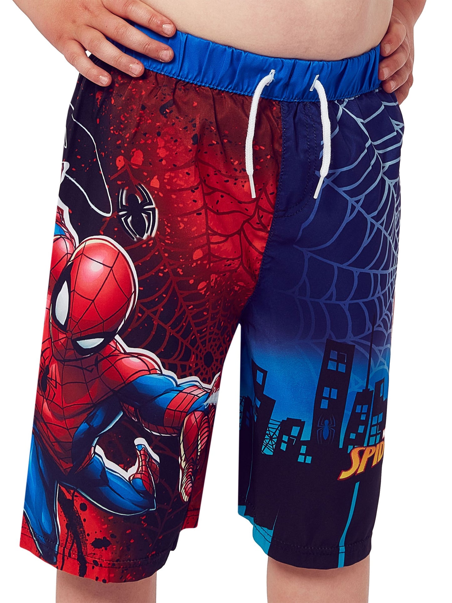 Character Blue Spiderman Spiderman Logo Swim Shorts image 4