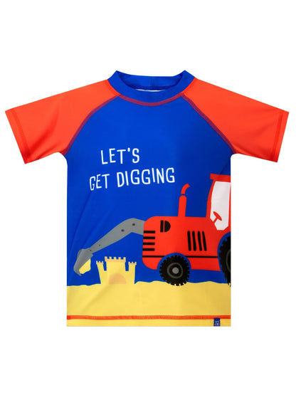 Character Blue Tractor Swim Set  Lets Get Digging image 2