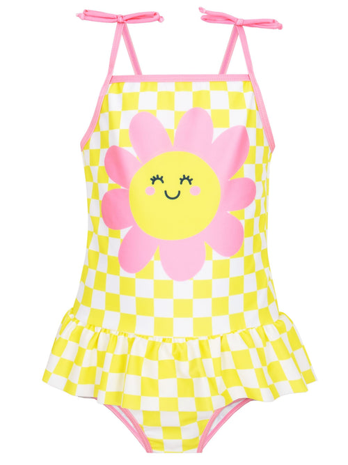 Dsiney Kidz - Character Yellow Pattern Checker Board Flower Swimsuit image 1