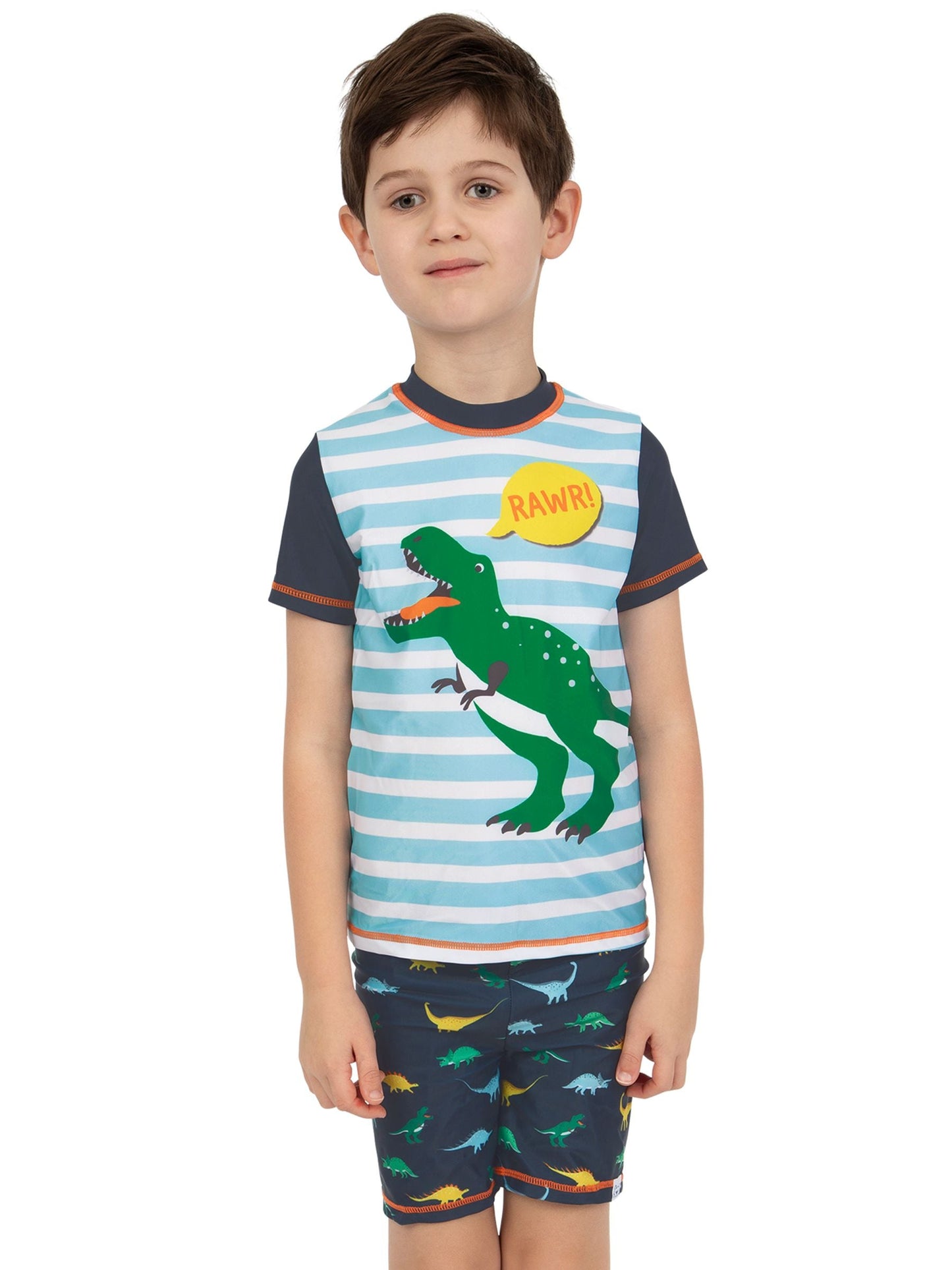 Character Blue Dinosaur Green Dino Rawr Swim Set image 4