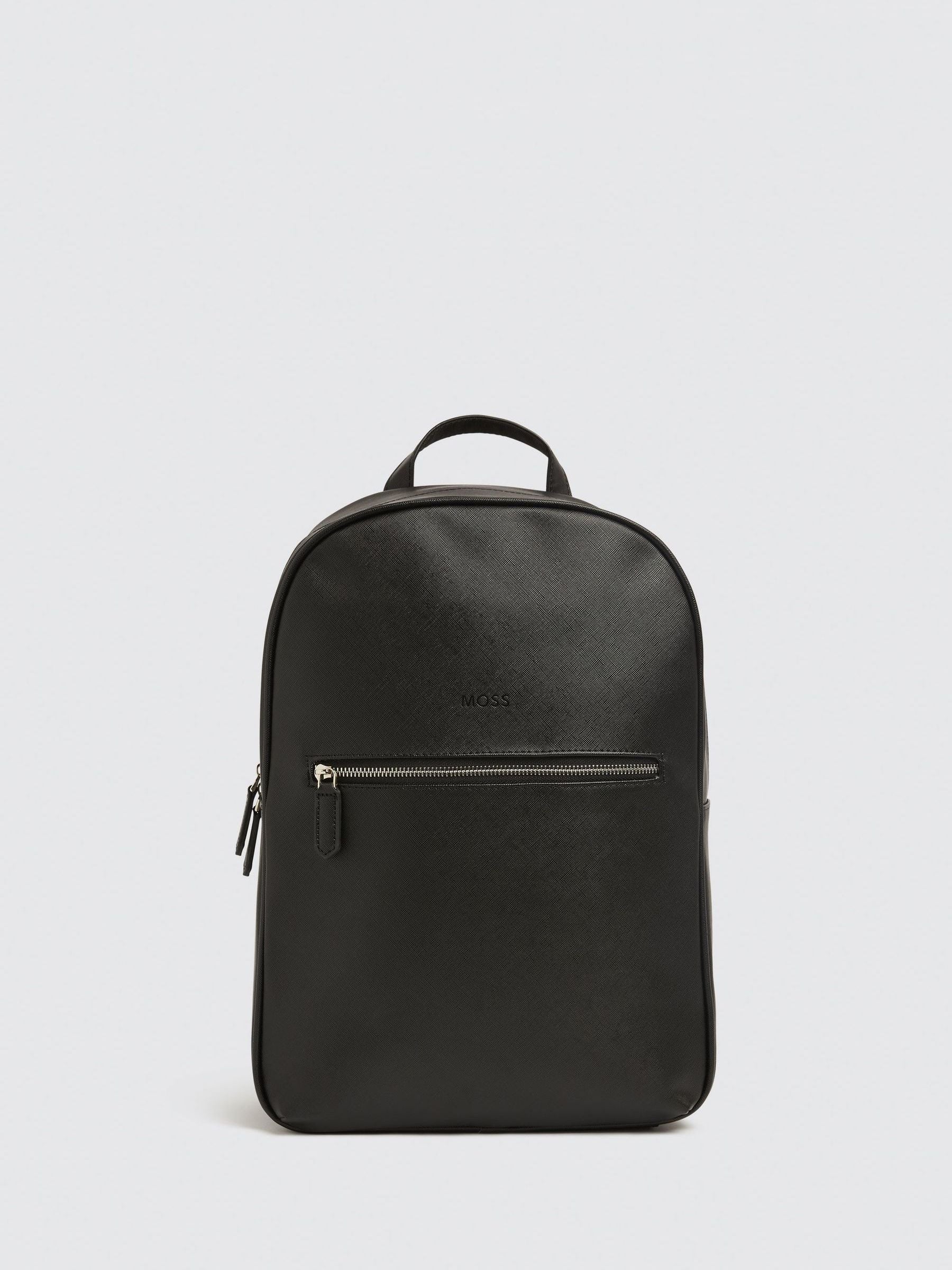 MOSS Black Saffiano Backpack image 1