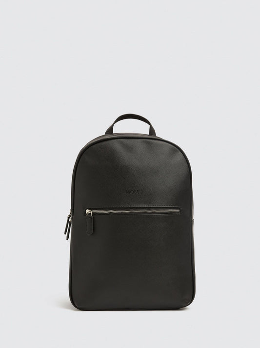 MOSS Black Saffiano Backpack image 1