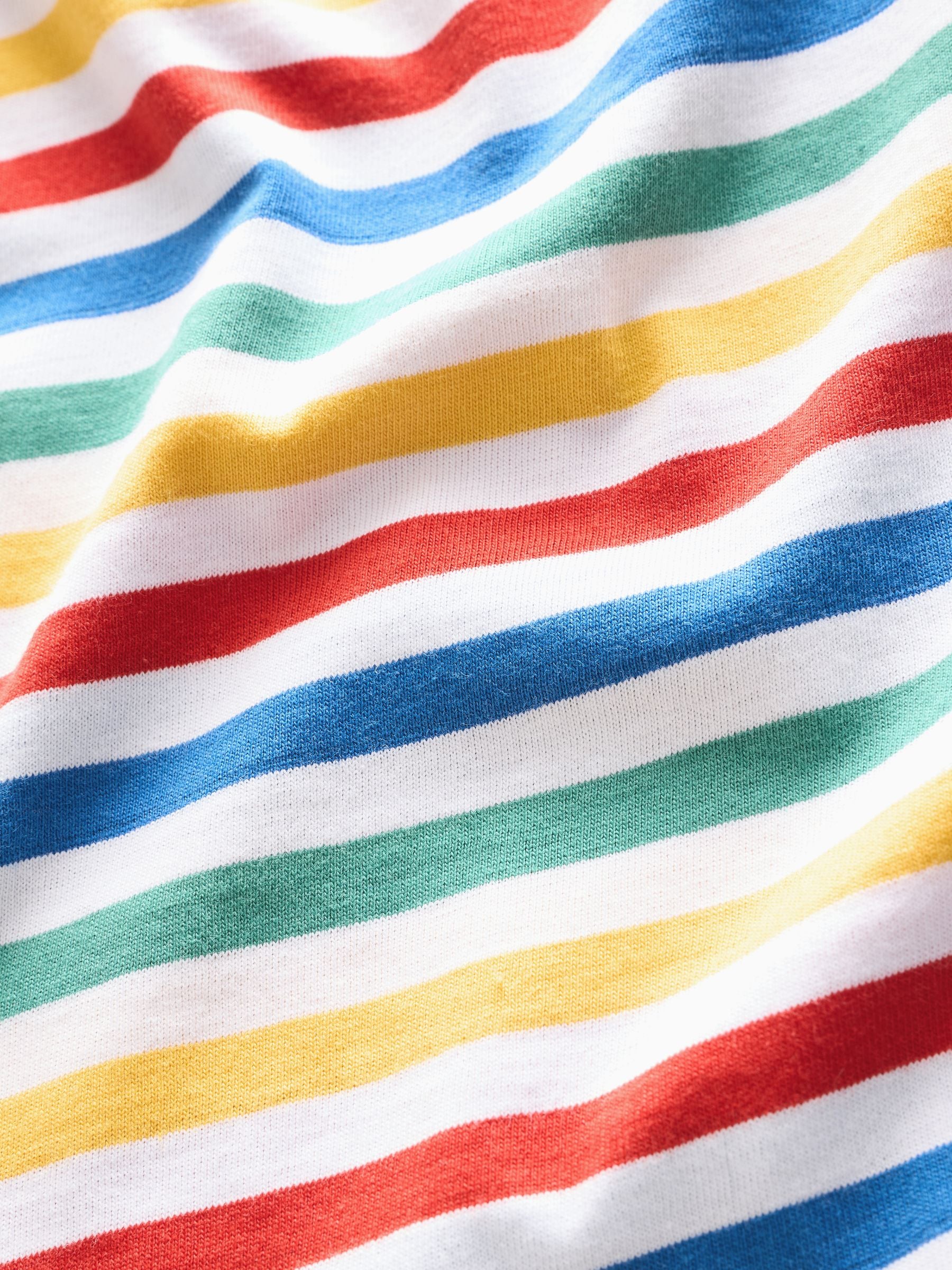 Dsiney Kidz - Benetton Boys Striped 100% Cotton Logo T-Shirt image 4