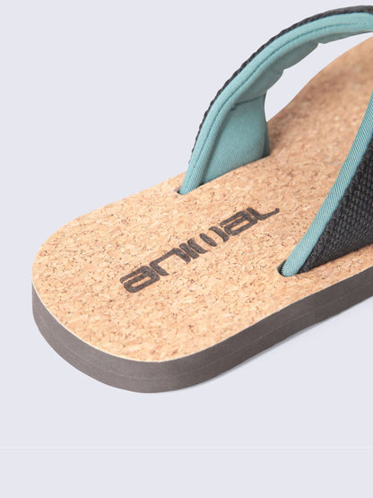Animal Black Parker Cork Flip Flops image 4