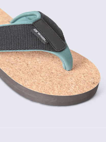 Animal Black Parker Cork Flip Flops image 5