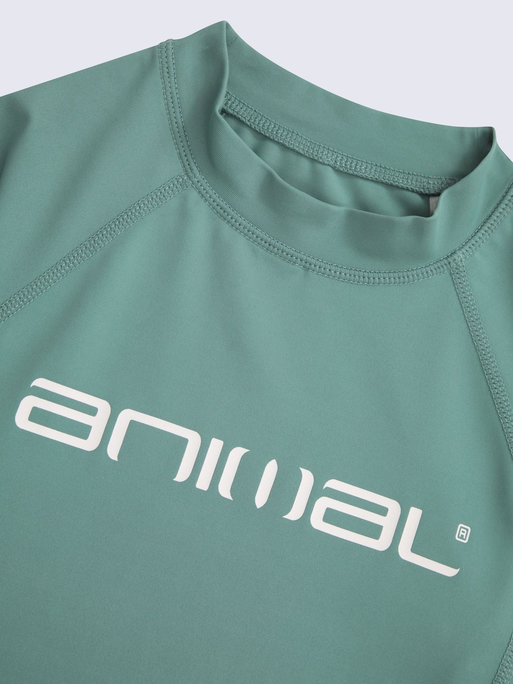 Animal Green Kai Kids Quick Drying Rash Vest image 3