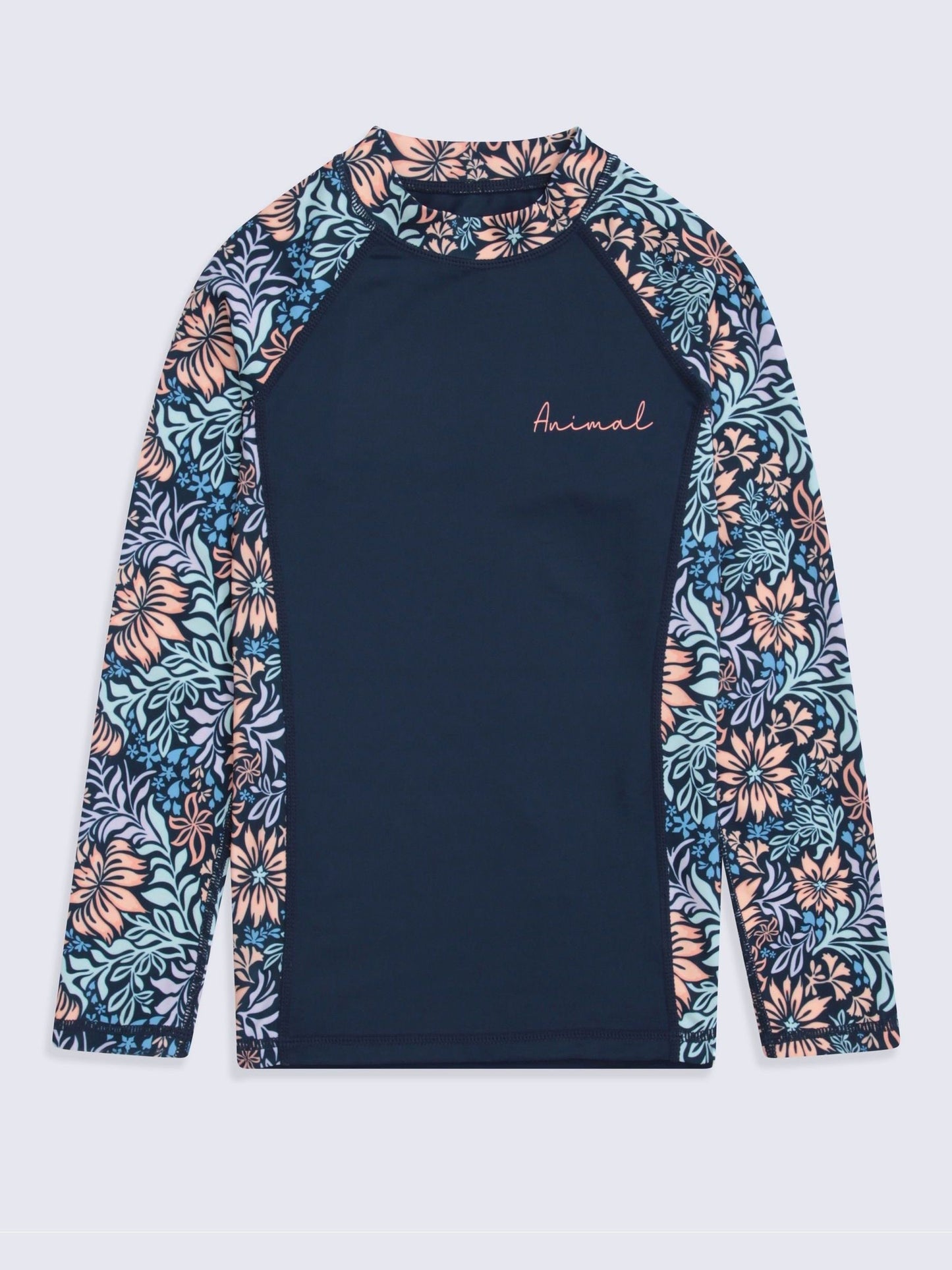 Animal Blue Lillie Girls UV Rash Vest image 1