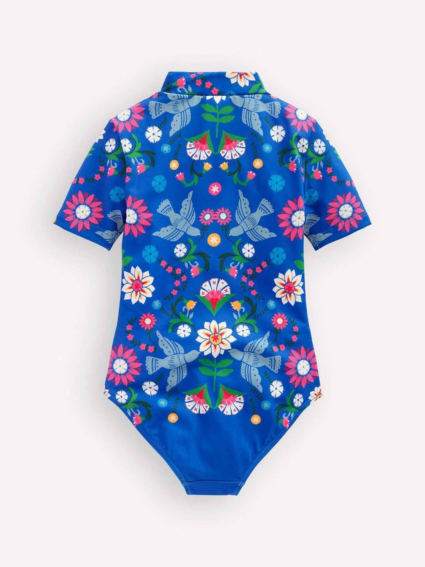 Boden Blue Short Sleeve Swimsuit image 2