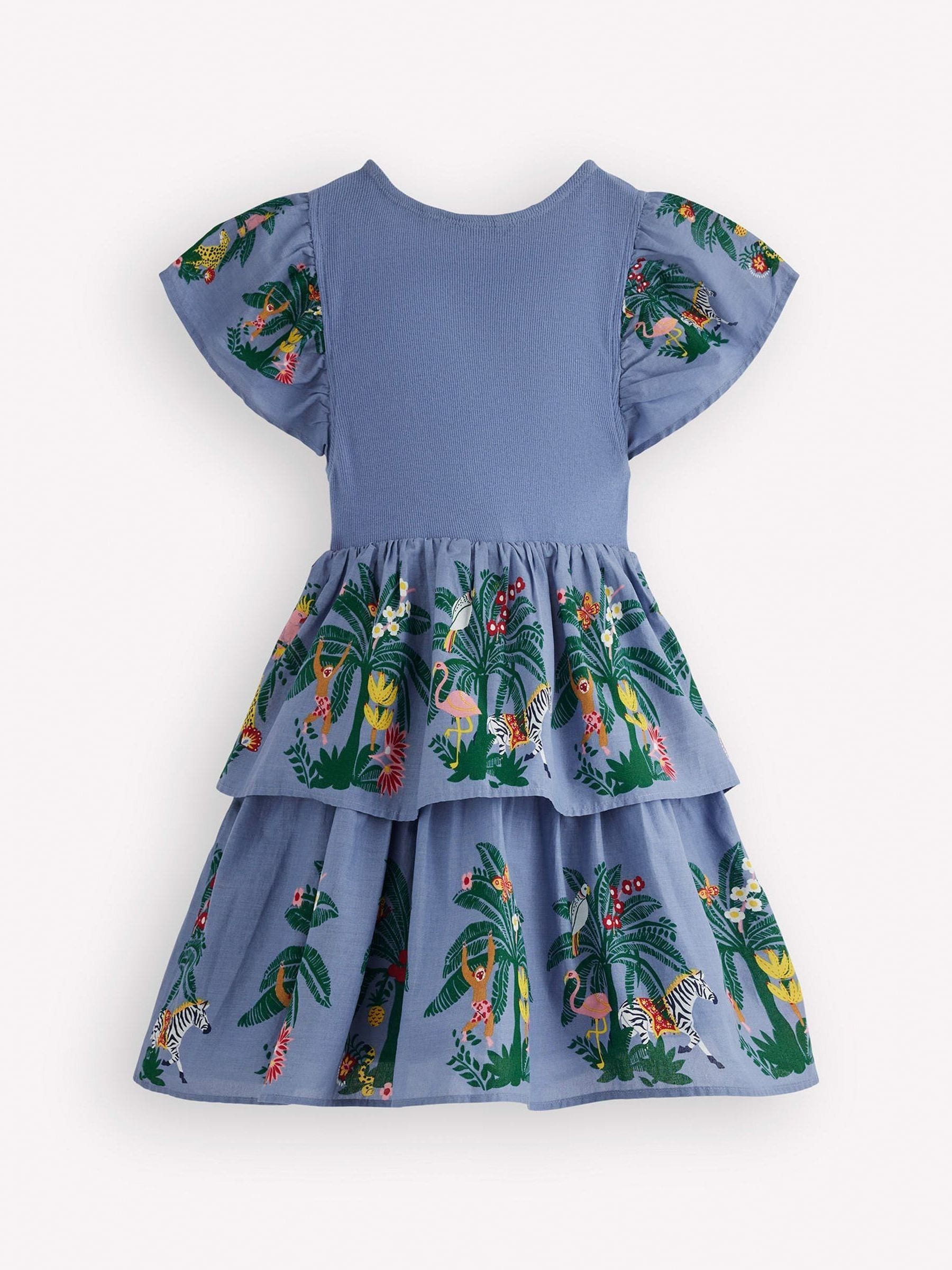 Boden Blue Woven Mix Twirly Dress image 2