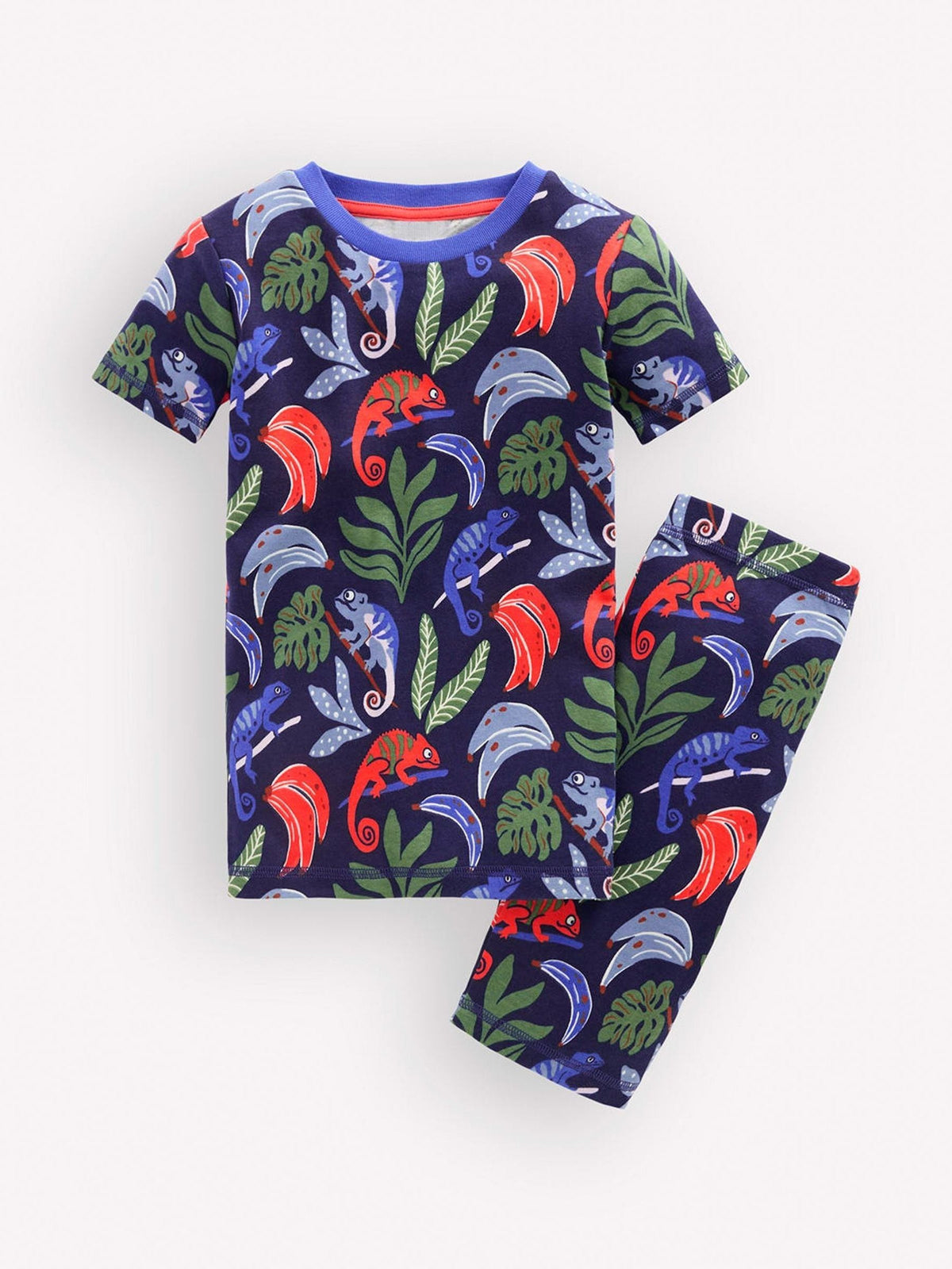 Boden Blue Snug Short John Glow Pyjamas - image 1