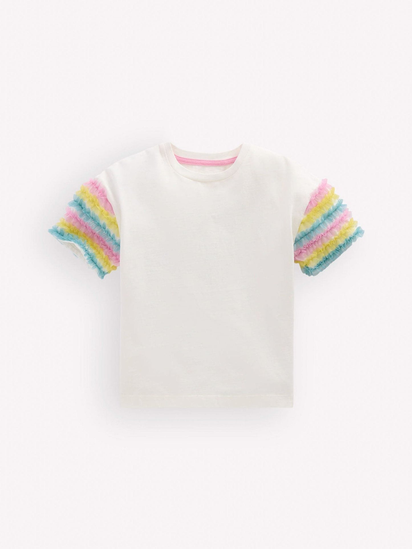 Boden White Tulle Mix Top image 1