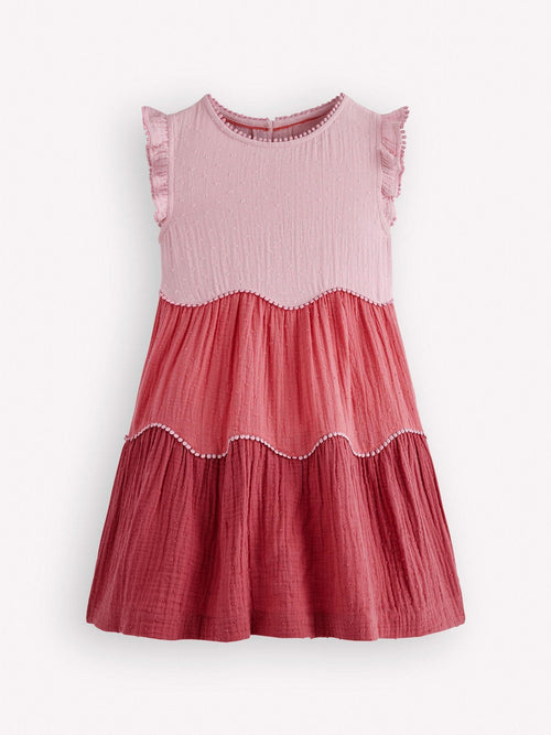 Dsiney Kidz - Boden Pink Scallop Double Cloth Dress image 1