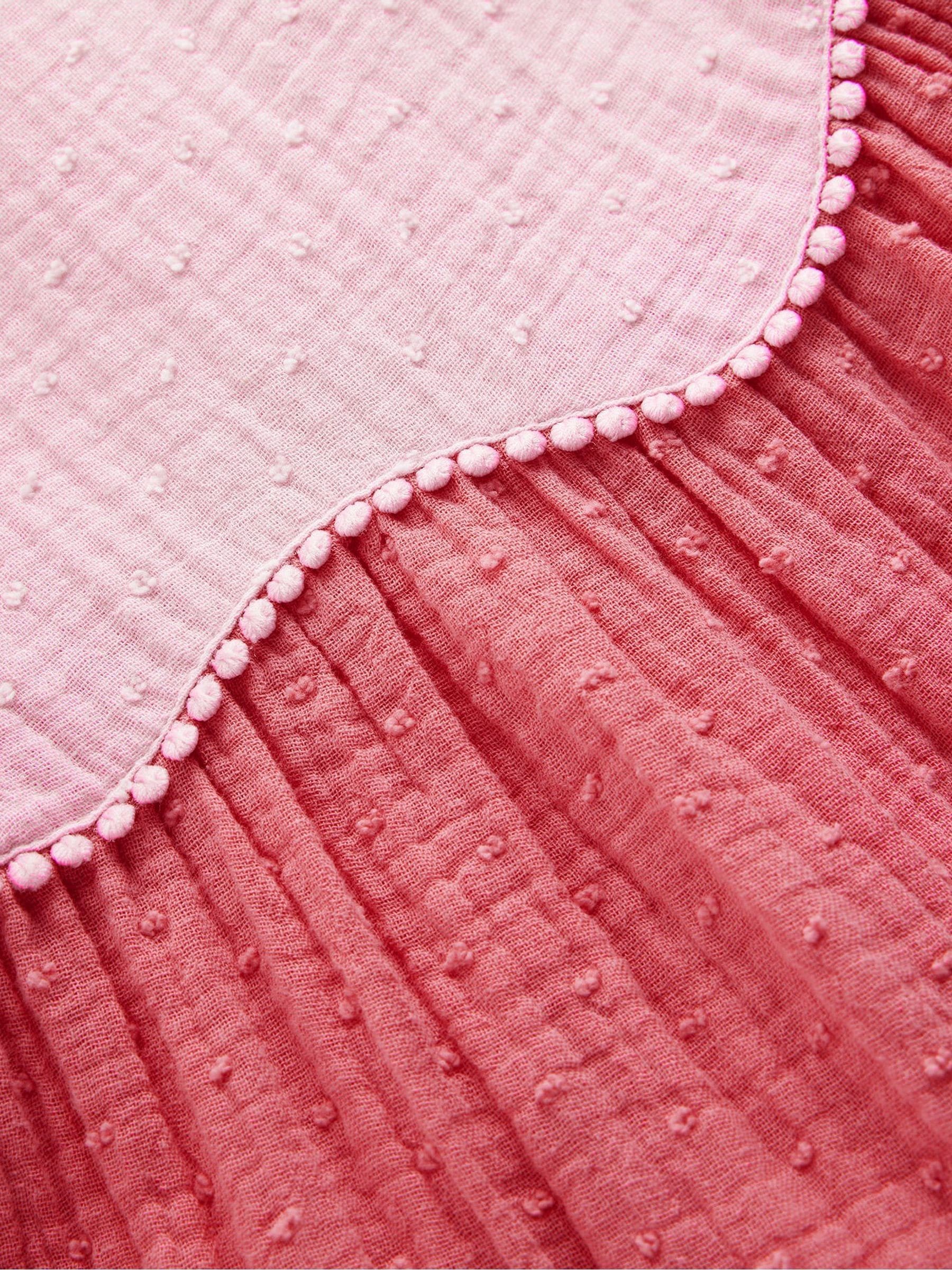 Boden Pink Scallop Double Cloth Dress image 3