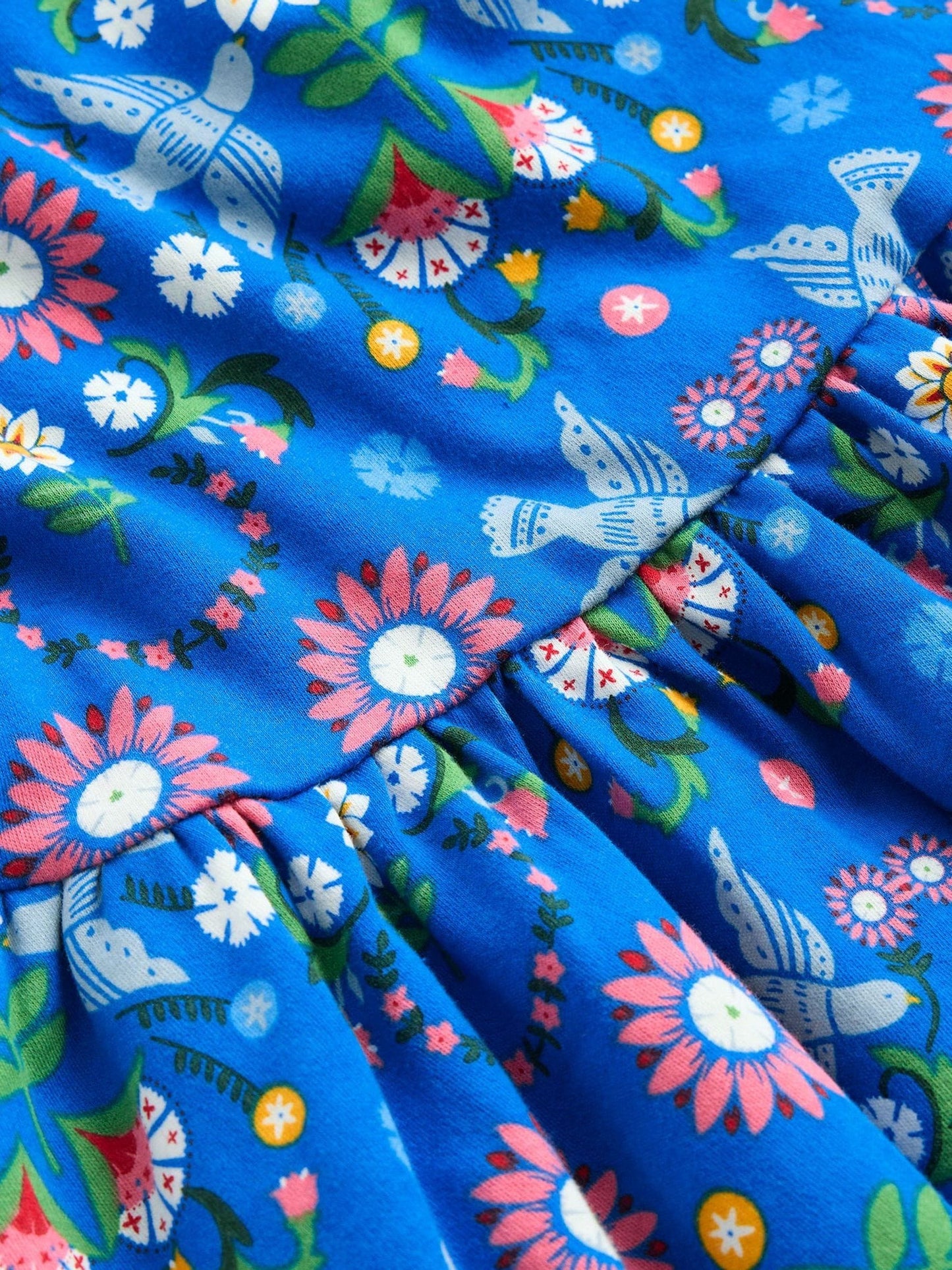 Boden Blue Twirly Jersey Dress image 3