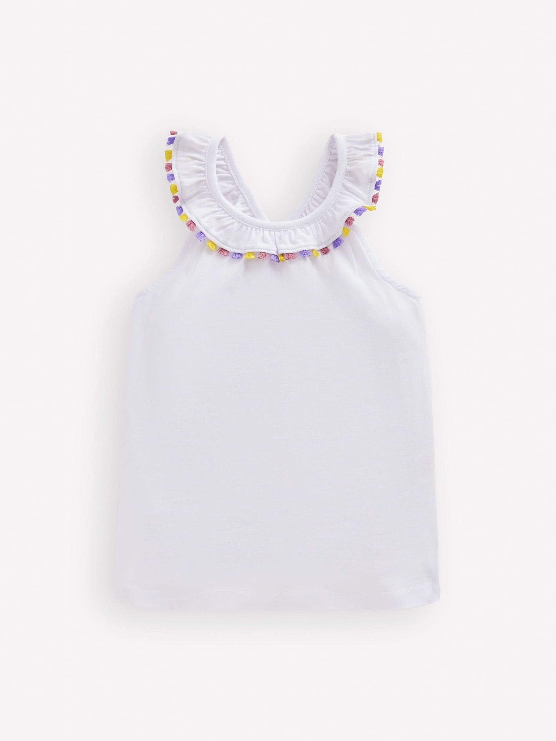 Dsiney Kidz - Boden White Ruffle Neck Halter Top image 1