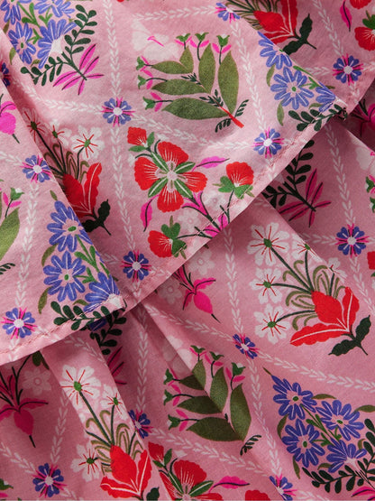 Boden Pink Woven Mix Twirly Dress image 3