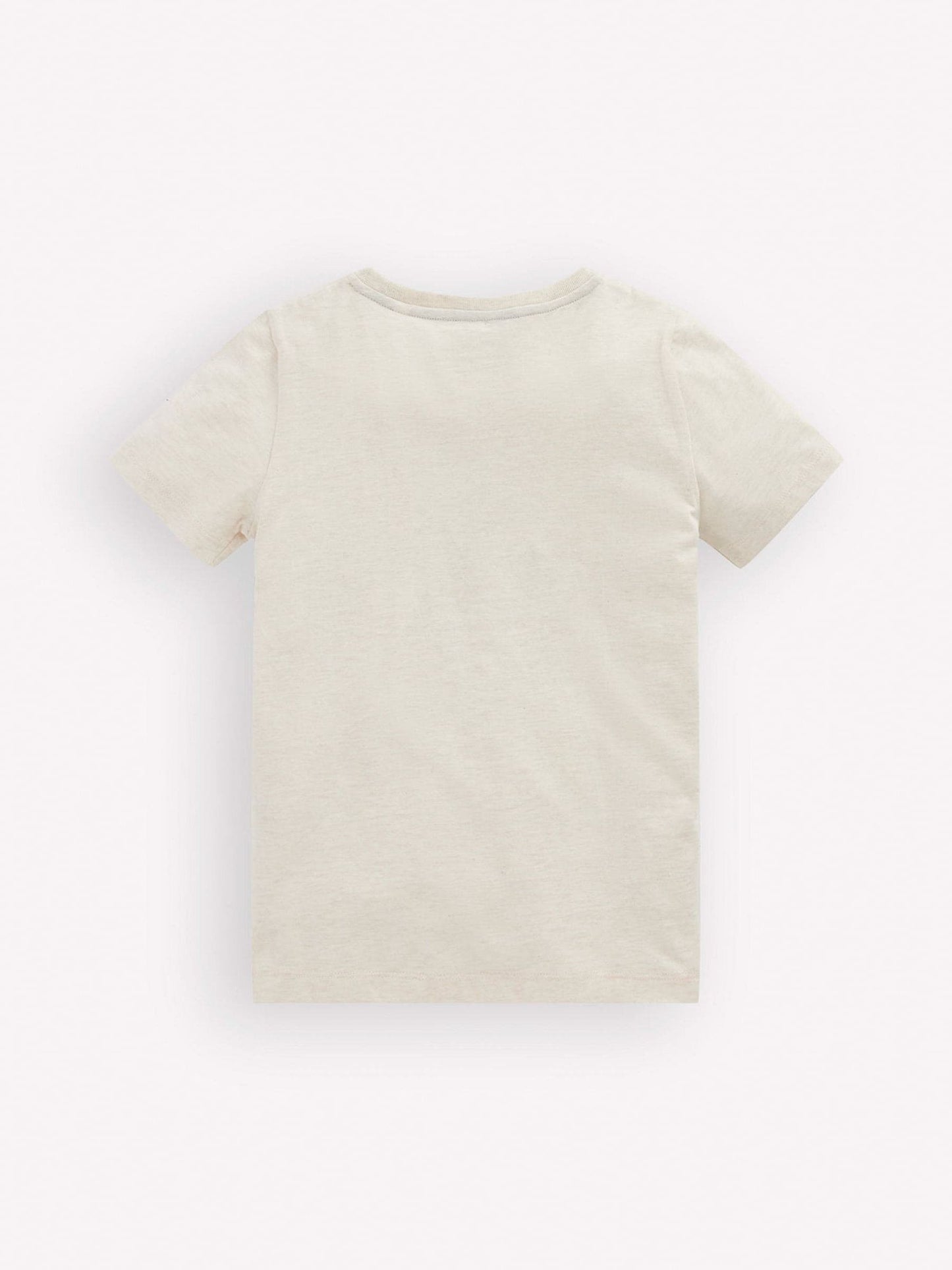 Boden Cream Short Sleeve Appliqué T-Shirt image 2